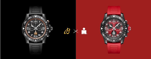 Watches in black and red colours