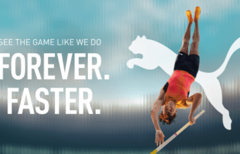 A person pole vaulting. text reads: See the game like we do. Forever. Faster.
