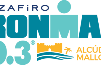Logo reading Zafiro Ironman 70.3 Alcudia Mallorca