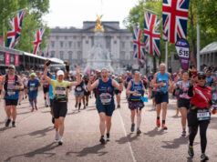 2025 London Marathon raises £87.3 million for charity Runners on the mall in front of Buckingham Palace