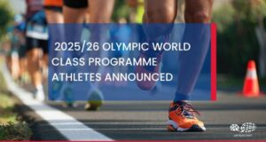 Text reads: 2025/26 OLYMPIC WORLD CLASS PROGRAMME ATHLETES ANNOUNCED