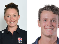 Head and shoulders shots of a woman and a man