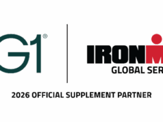 Logos of AG1 and Ironman