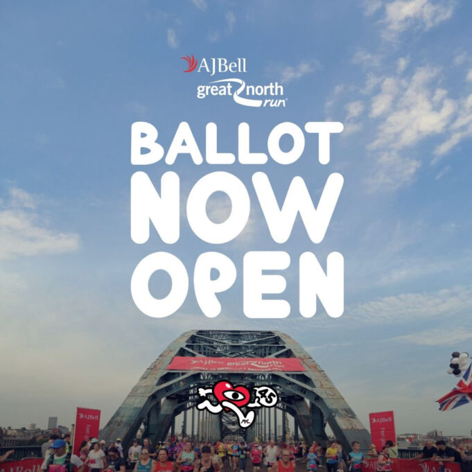 Image of the Tyne Bridge with the words BALLOT NOW OPEN