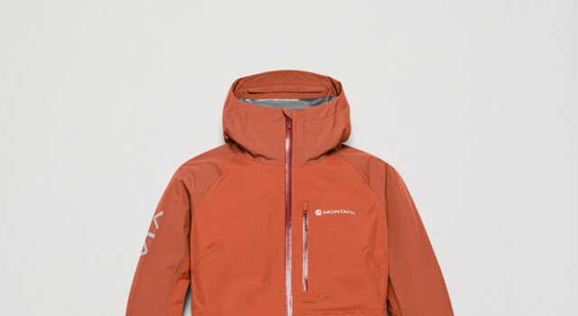 Montane launches SS26 collection An orange hooded waterproof jacket on a white background