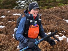 Fiona Horsfield at the Spine Race