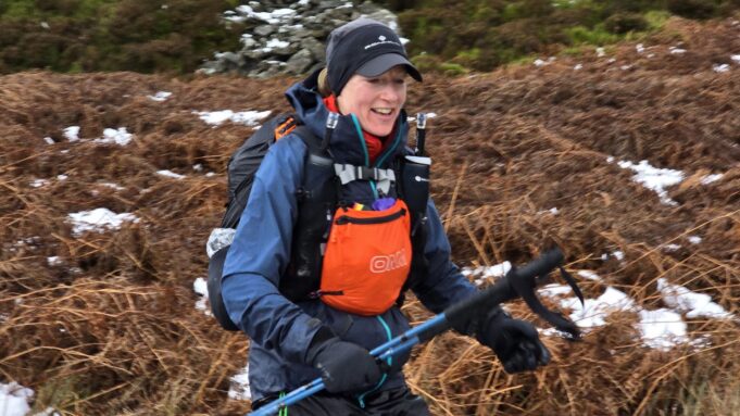 Fiona Horsfield at the Spine Race