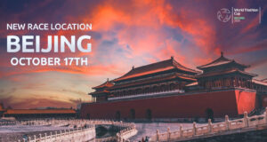 Chinese temple at sunset.