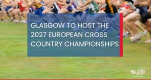 Text reads: Glasgow to host the 2027 European Cross Country Championships