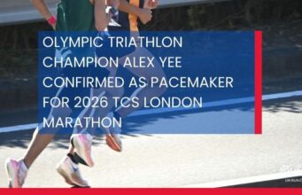 Alex Yee will pace 2026 TCS London Marathon Text reads: Olympic triathlon champion Alex Yee confirmed as pacemaker for 2026 TCS London Marathon