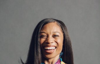 Allyson Felix joins ISPO Leaders Summit as speaker A smiling black woman wears multiple medals around her neck