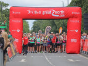 13,000 set to run Great North 10K this Sunday Runners line up on the start line of a road race