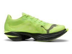 PUMA unveils ‘Sunny Lime’ ahead of autumn marathon season Green and black running shoe