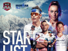 IRONMAN 70.3 Zell am See-Kaprun set for World Championship showdown Montage of triathletes in front of a mountainous backdrop