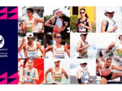 Joma brings international athletics to Birmingham Montage of many athletes running or race walking