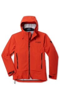 Orange jacket with hood